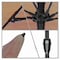 California Umbrella 7.5' Bronze Aluminum Market Patio Umbrella, Sunbrella Melon 194061336175 - alternate 2